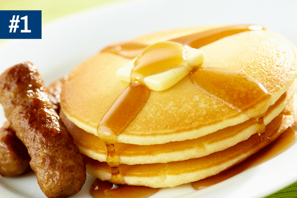 American pancakes for breakfast