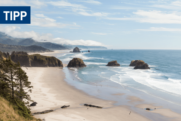 Cannon Beach in Oregon