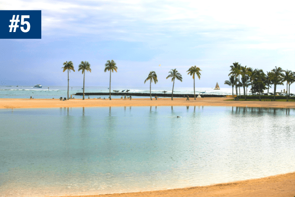 Duke Kahanamoku Beach in Hawaii
