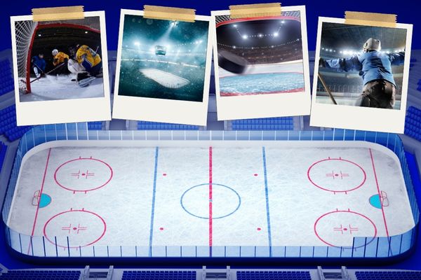 The ice hockey rink