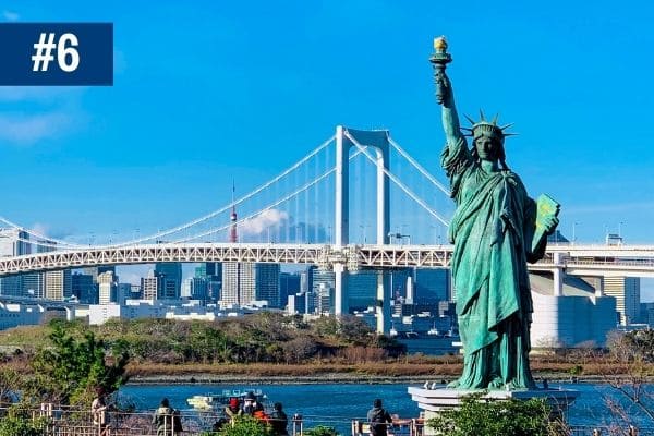 Statue of Liberty in New York City in the USA