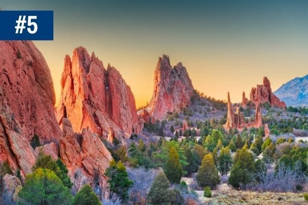 Garden of the Gods in Colorado Springs in the USA