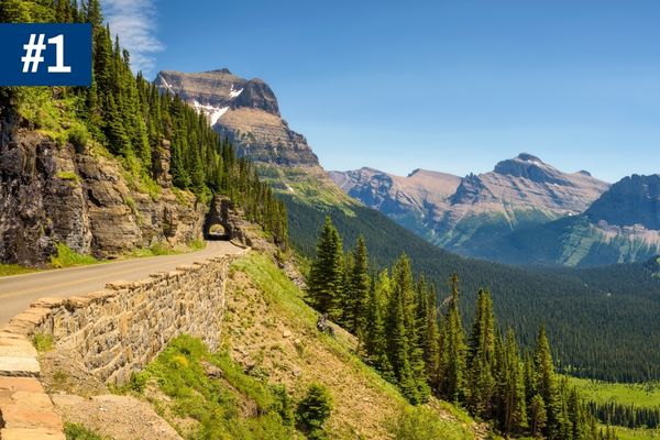 Going to the Sun Road in Montana