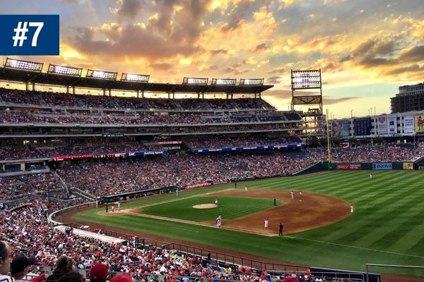 Crowded baseball stadium