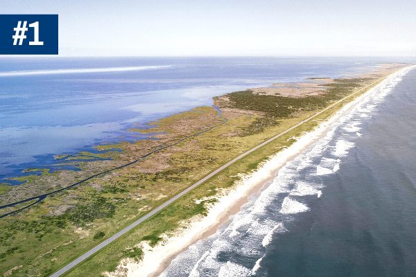 Ocracoke Lifeguarded Beach in North Carolina