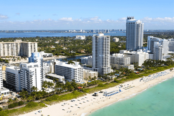 Exterior view of the Setai Hotel in Miami