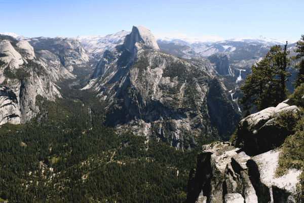 View from Glacier Point in USA