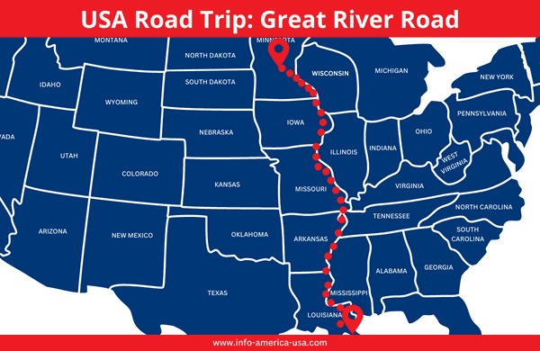 Great River Road Map