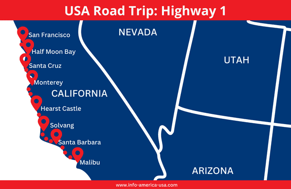 Highway 1 Map