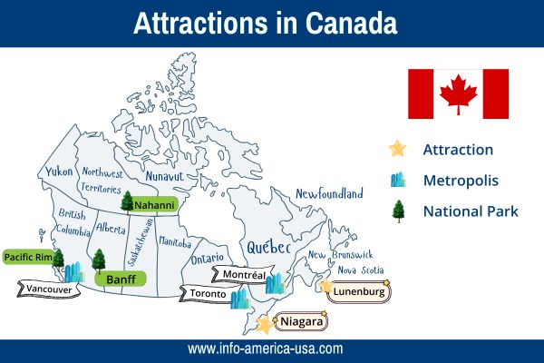 Map Sights of Canada