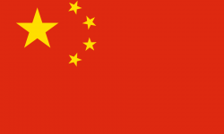 China Flag Knockout English Language