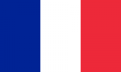 France Flag Knockout English Language